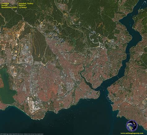 Spot 6 Satellite Image Of Istanbul Turkey Satellite Imaging Corp