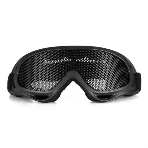 tactical motorcycle airsoft eye protection goggles anti fog metal mesh glasses sporting goods
