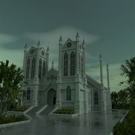 3d Model Church Scene Turbosquid 1462231