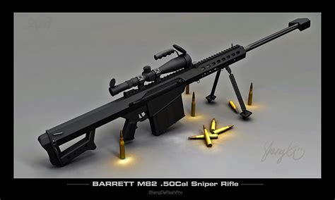 Barrett M82 50 Cal Rifle De Francotirador Alcance Rifle Especial