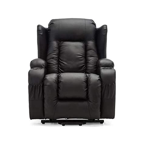 More4homes Caesar Dual Motor Electric Riser Recliner Armchair Mobility Bonded Leather Massage
