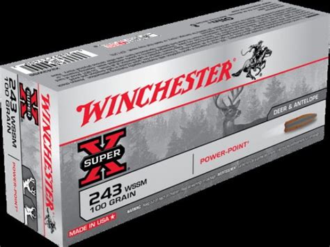 243 Winchester Super Short Magnum Ammunition Winchester 100 Grain 20