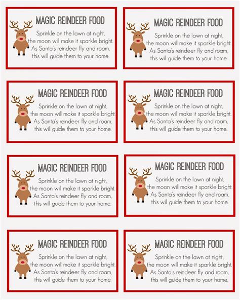The Best Reindeer Food Labels Printable Harper Blog