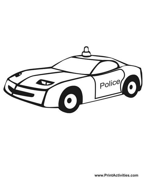 Police Car Line Drawing At Explore Collection Of