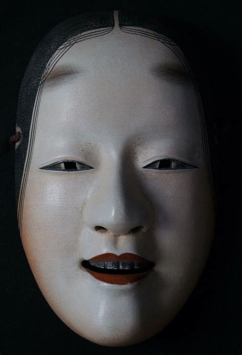 Japan Noh Theater Mask Komote Wood Carving 1900 Japan Art Etsy
