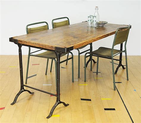 A Fine And Rare Example Of An Antique Trestle Table With Original