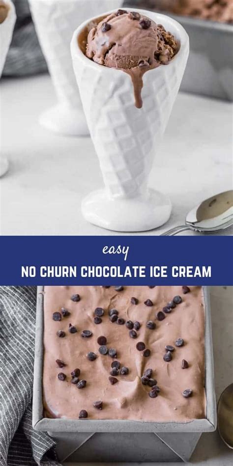 No Churn Chocolate Ice Cream Double Chocolate Rachel Cooks