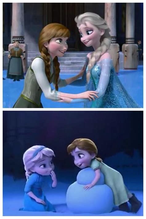 This Is The Cutest Elsa And Anna From Disney Frozen 2013 Disney And Dreamworks Disney