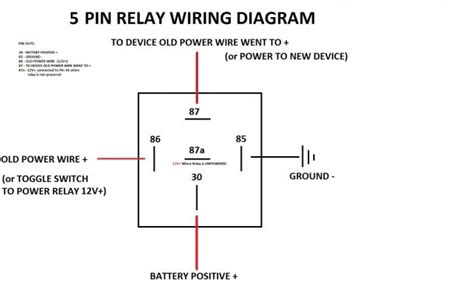 5 Wire Relay Wiring Diagram Best Diagram Collection