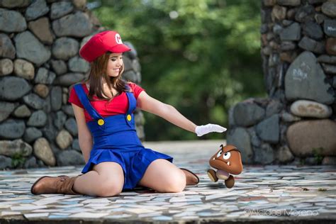 Maria Bros And Goomba By Windelle Mario Cosplay Mario Costume Super