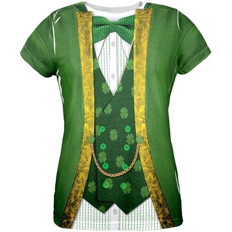 St Patricks Day Leprechaun Costume All Over Womens T Shirt