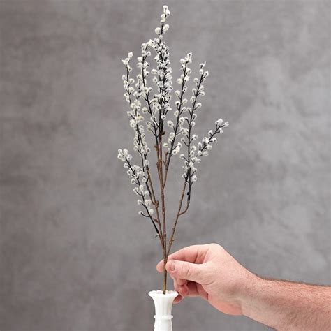 artificial pussy willow spray picks sprays floral supplies craft supplies factory