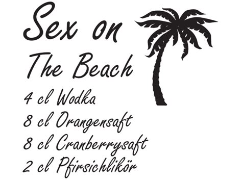 Wandtattoo Wandaufkleber Rezept Sex On The Beach Bestellen Bei