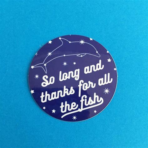 So Long And Thanks For All The Fish Dolphin Constellation Etsy