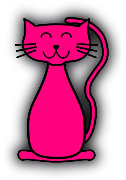 Pink Cat Clip Art At Vector Clip Art Online Royalty Free