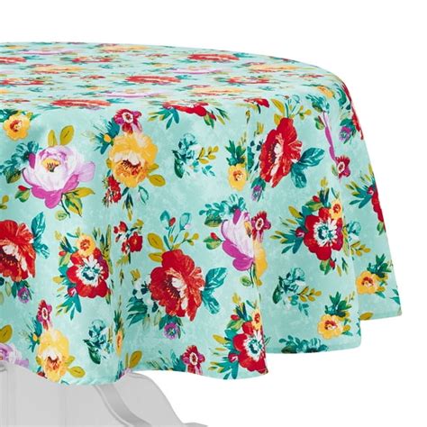 The Pioneer Woman Sweet Romance Round Fabric Tablecloth 70 Walmart