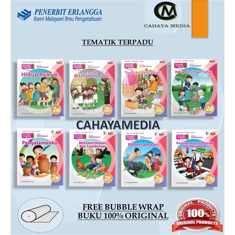 Jual Buku Tematik Terpadu Kelas 2a 2b 2c 2d 2e 2f 2g 2h Erlangga Original Shopee Indonesia