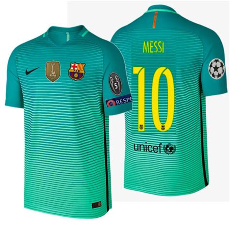 Nike Lionel Messi Fc Barcelona Authentic Vapor Match Ucl Third Jersey