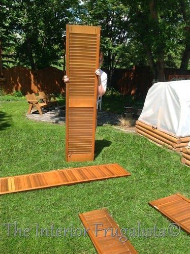 Way back when we renovated our beach condo, i saved the 6′ wide pair of bifold doors that were in the bedroom knowing that i would use them one day. DIY Garden Screen From Repurposed Louvered Bi-Fold Doors ...