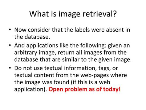 PPT - Image Retrieval PowerPoint Presentation, free download - ID:1959184