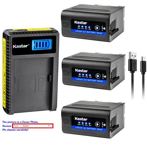 kastar f980 battery lcd charger for sony npf950 np f960 np f970 np f990 pro ebay