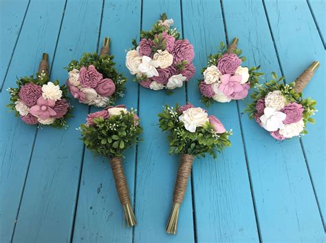 Unique wedding bouquet ideas to inspire your sola wood flower creations. Sola wood flower wedding bouquet | Wood flower bouquet ...