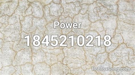 Power Roblox Id Roblox Music Codes