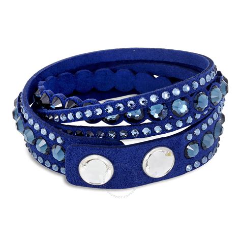 Swarovski Slake Dark Blue Dot Bracelet 5201118 Swarovski Ladies