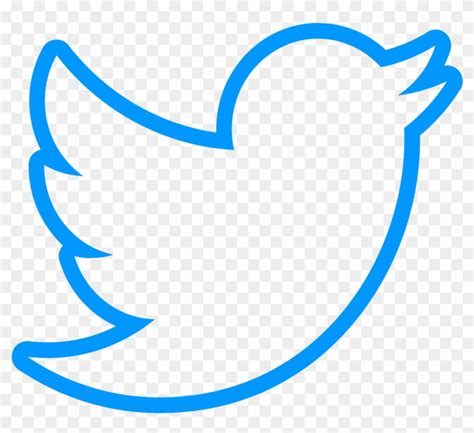Edtechteacher Twitter Bird Outline Blue White Twitter Bird