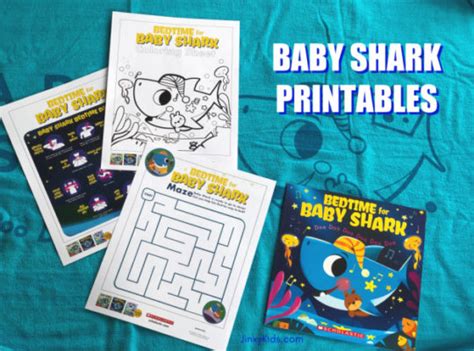Baby Shark Printables Coloring Sheet Maze And Dance Moves Jinxy Kids