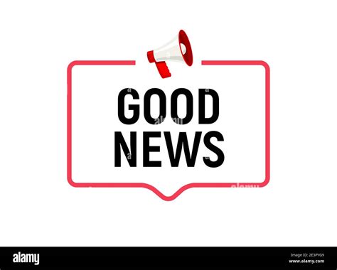 Good News Announce Megaphone Hand Holding Cartoon Attention Great News