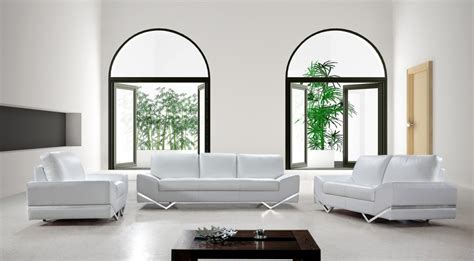 Vanity White Modern Sofa Set Living Room