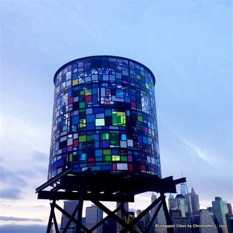 Tom Fruins Newest Water Tower Sculpture Brings New Color To Brooklyn