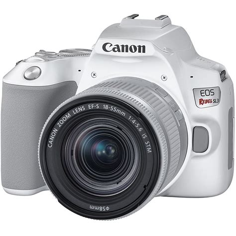 Canon Eos Rebel Sl3 Dslr Camera With 18 55mm Lens White Ace Photo