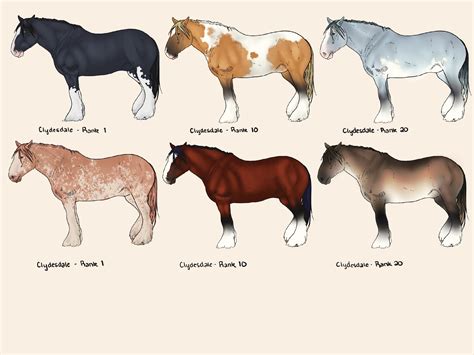 I Made Some Coat Color Options For Clydesdales Because We Need