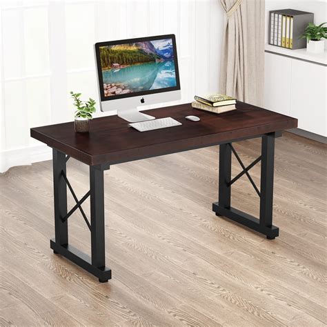Solid Wood Computer Desk 55 Tribesigns Writing Computer Desk Modern
