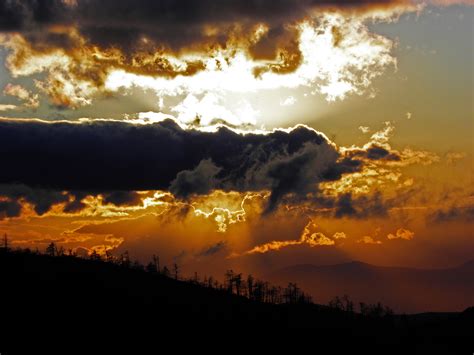 Gambar Pemandangan Alam Horison Gunung Awan Langit Matahari