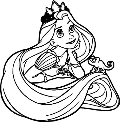 Coloring pages baby disney princess coloring pages princes coloring. Mewarnai Gambar Putri Rapunzel - Suka Mewarnai