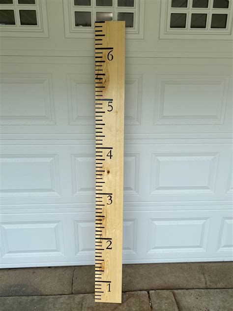 6 Foot Growth Ruler Etsy