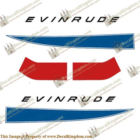 Evinrude 1968 40hp Decal Kit