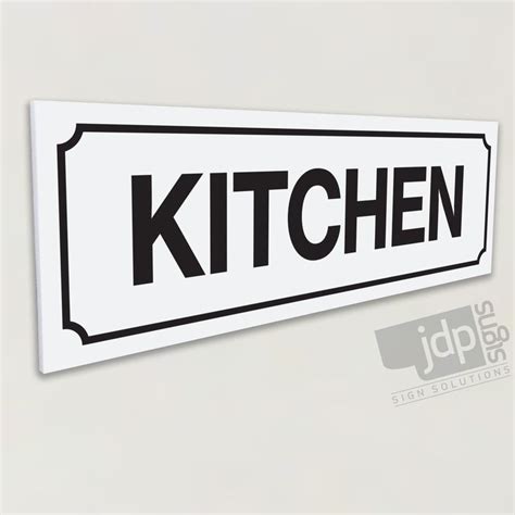 Kitchen 3mm Rigid Pvc Board Sign 21 Colours Etsy Uk Sign Solutions