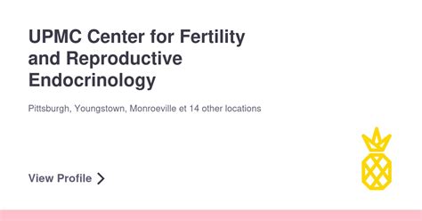 Upmc Center For Fertility And Reproductive Endocrinology