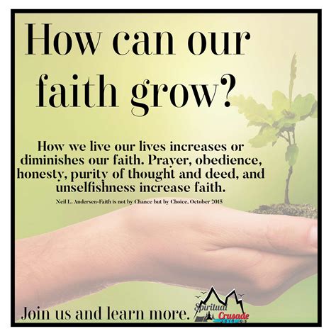 How Can Our Faith Grow Spiritual Crusade