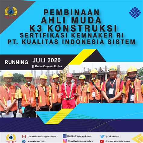 Pembinaan Ahli Muda K3 Konstruksi Juli 2020 Pt Kualitas Indonesia
