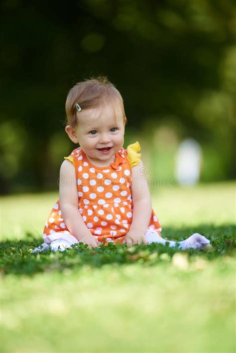 Baby In Park Stock Image Image Of Happy Field Little 56444025