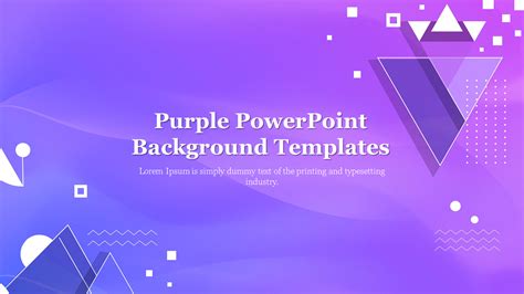 Attractive Purple Powerpoint Background Templates Design