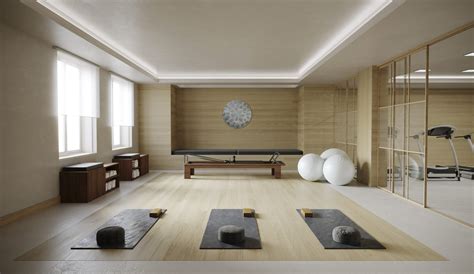 Residential Gym Design Luxury Yoga Studio Hollandgreen