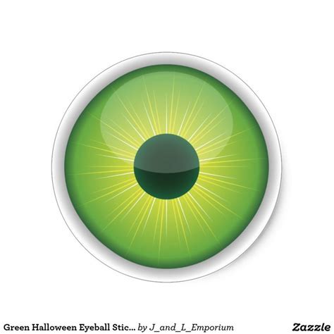 Green Halloween Eyeball Stickers Halloween Eyeballs