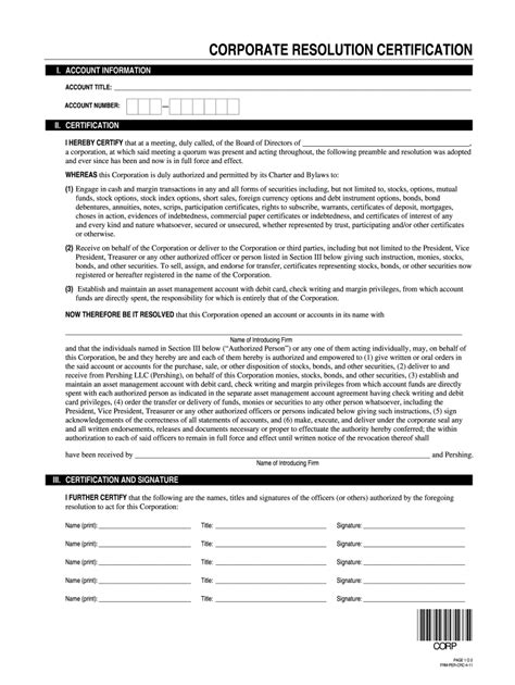 Certificate Of Corporate Resolution Fill Out And Sign Online Dochub