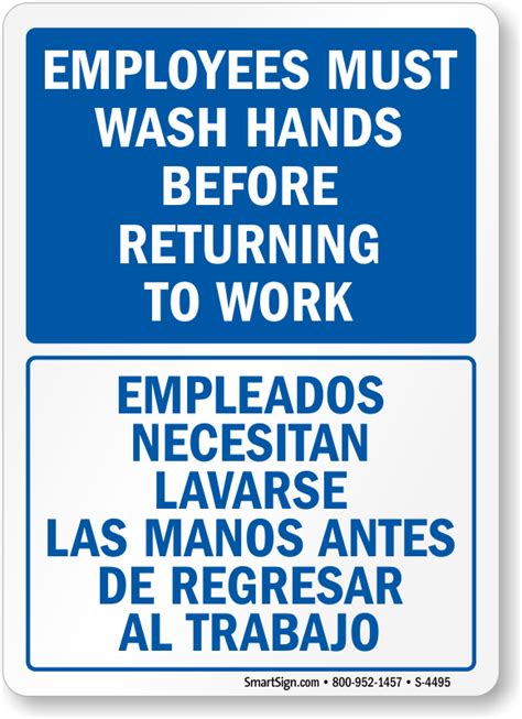 Employees Must Wash Hands Sign Free Printable That Are